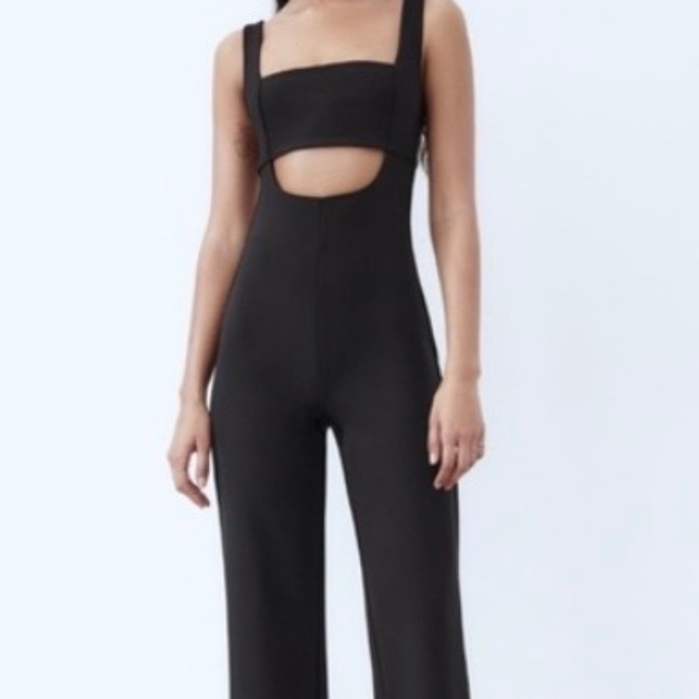 Black cut out jumpsuit Tall XXL